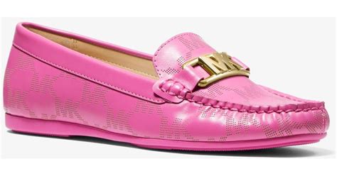 michael kors camila logo moccasin|Camila Logo Perforated Moccasin .